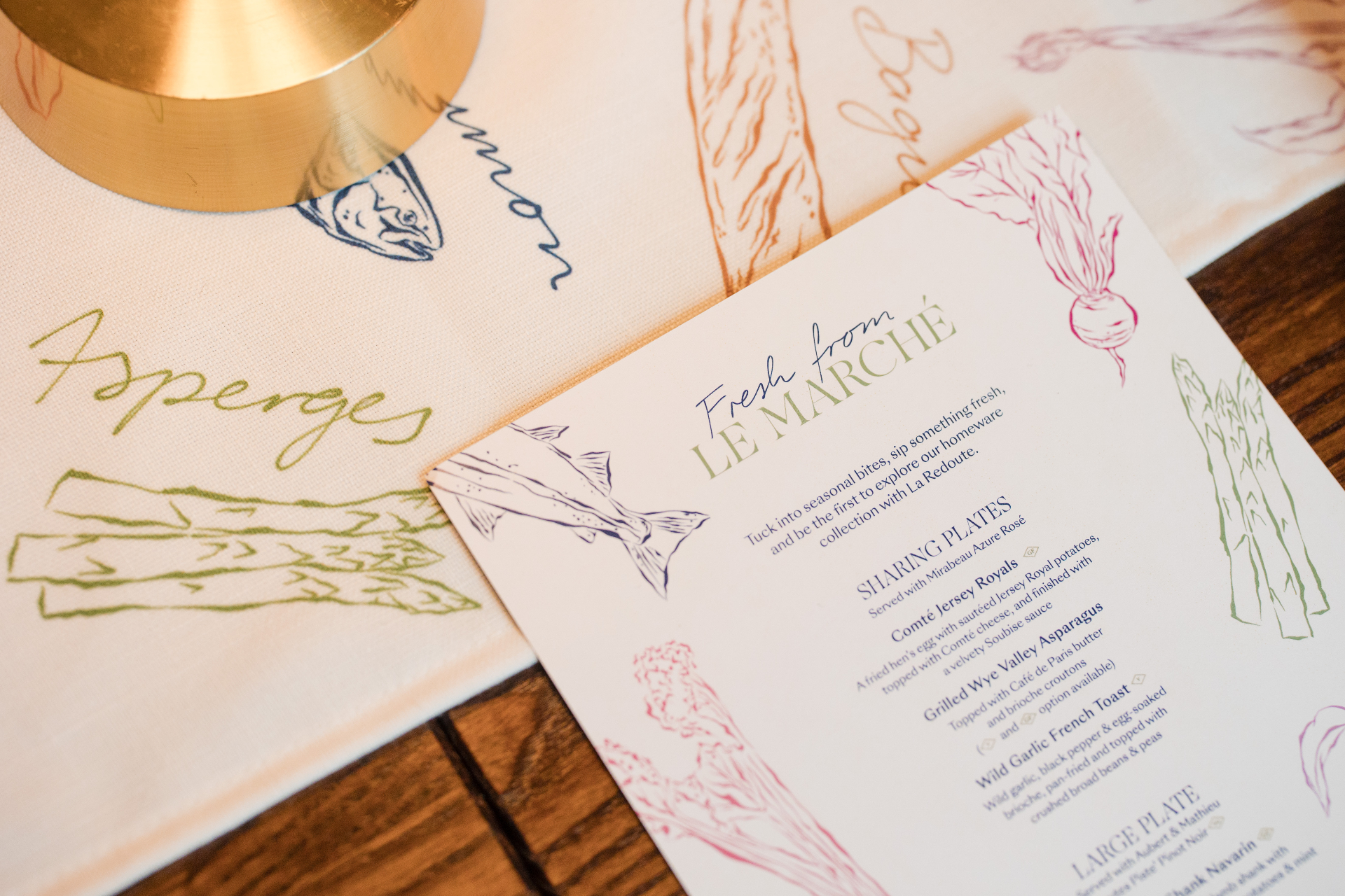 Côte Spring menus — Côte